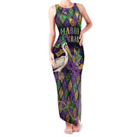 Mardi Gras Pelican Family Matching Tank Maxi Dress and Hawaiian Shirt Let the Good Times Roll