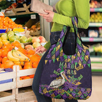 Mardi Gras Pelican Grocery Bag Let the Good Times Roll
