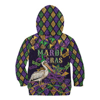 Mardi Gras Pelican Kid Hoodie Let the Good Times Roll