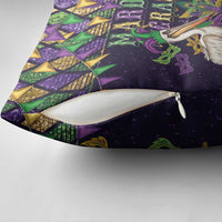 Mardi Gras Pelican Pillow Cover Let the Good Times Roll