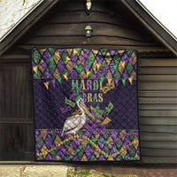 Mardi Gras Pelican Quilt Let the Good Times Roll