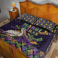 Mardi Gras Pelican Quilt Bed Set Let the Good Times Roll