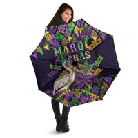 Mardi Gras Pelican Umbrella Let the Good Times Roll