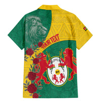 Personalised Republique Togolaise Family Matching Mermaid Dress and Hawaiian Shirt Lion Coat Of Arms