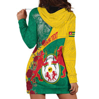 Personalised Republique Togolaise Hoodie Dress Lion Coat Of Arms