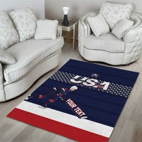 Custom USA Ice Hockey Area Rug Go Champions