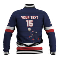 Custom USA Ice Hockey Baseball Jacket Go Champions