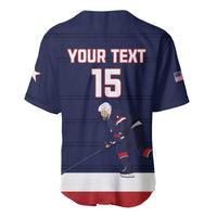 Custom USA Ice Hockey Baseball Jersey Go Champions