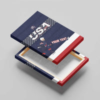 Custom USA Ice Hockey Canvas Wall Art Go Champions