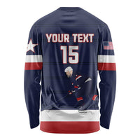 Custom USA Ice Hockey Long Sleeve Shirt Go Champions