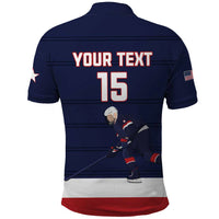 Custom USA Ice Hockey Polo Shirt Go Champions