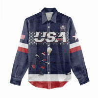 Custom USA Ice Hockey Women Casual Shirt Go Champions