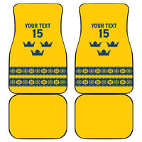Custom Sweden Ice Hockey Car Mats Go Tre Kronor