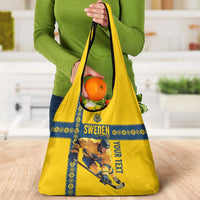 Custom Sweden Ice Hockey Grocery Bag Go Tre Kronor