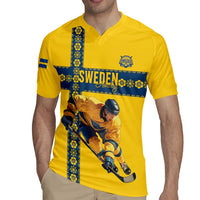 Custom Sweden Ice Hockey Rugby Jersey Go Tre Kronor