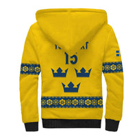 Custom Sweden Ice Hockey Sherpa Hoodie Go Tre Kronor