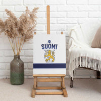 Finland Ice Hockey Canvas Wall Art Go Suomi Go