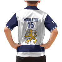 Custom Finland Ice Hockey Family Matching Mermaid Dress and Hawaiian Shirt Go Suomi Go