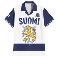 Custom Finland Ice Hockey Family Matching Tank Maxi Dress and Hawaiian Shirt Go Suomi Go
