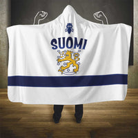 Finland Ice Hockey Hooded Blanket Go Suomi Go