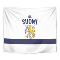 Finland Ice Hockey Tapestry Go Suomi Go