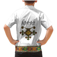 Ethiopia Saba Kemis Family Matching Mermaid Dress and Hawaiian Shirt Habesha Style LT15