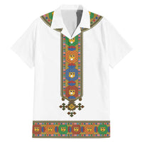 Ethiopia Saba Kemis Family Matching Mermaid Dress and Hawaiian Shirt Habesha Style LT15