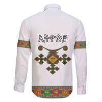 Ethiopia Saba Kemis Family Matching Off Shoulder Short Dress and Hawaiian Shirt Habesha Style LT15