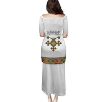 Ethiopia Saba Kemis Family Matching Puletasi and Hawaiian Shirt Habesha Style LT15