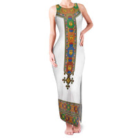 Ethiopia Saba Kemis Family Matching Tank Maxi Dress and Hawaiian Shirt Habesha Style LT15