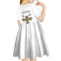 Ethiopia Saba Kemis Kid Short Sleeve Dress Habesha Style LT15