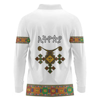 Ethiopia Saba Kemis Long Sleeve Polo Shirt Habesha Style LT15