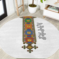 Ethiopia Saba Kemis Round Carpet Habesha Style