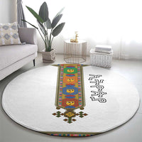 Ethiopia Saba Kemis Round Carpet Habesha Style