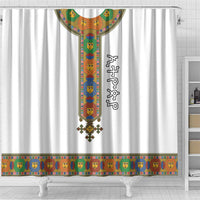 Ethiopia Saba Kemis Shower Curtain Habesha Style