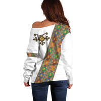 Ethiopia Saba Kemis Off Shoulder Sweater Sash Style