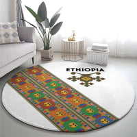 Ethiopia Saba Kemis Round Carpet Sash Style