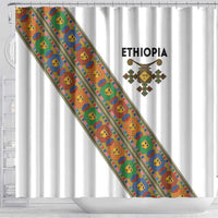 Ethiopia Saba Kemis Shower Curtain Sash Style