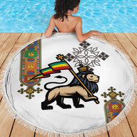 Ethiopia Saba Kemis Beach Blanket Ethiopian Cross Lion Of Judah