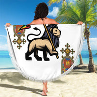 Ethiopia Saba Kemis Beach Blanket Ethiopian Cross Lion Of Judah