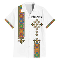 Ethiopia Saba Kemis Family Matching Mermaid Dress and Hawaiian Shirt Ethiopian Cross Lion Of Judah