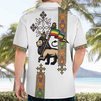 Ethiopia Saba Kemis Hawaiian Shirt Ethiopian Cross Lion Of Judah