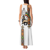 Ethiopia Saba Kemis Tank Maxi Dress Ethiopian Cross Lion Of Judah