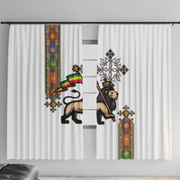 Ethiopia Saba Kemis Window Curtain Ethiopian Cross Lion Of Judah