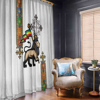 Ethiopia Saba Kemis Window Curtain Ethiopian Cross Lion Of Judah