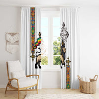 Ethiopia Saba Kemis Window Curtain Ethiopian Cross Lion Of Judah