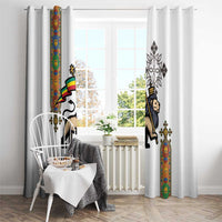 Ethiopia Saba Kemis Window Curtain Ethiopian Cross Lion Of Judah