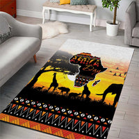 Happy Africa Day Area Rug African Safari With Map