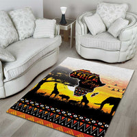 Happy Africa Day Area Rug African Safari With Map