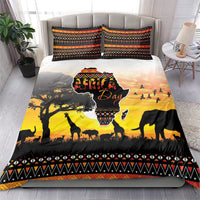 Happy Africa Day Bedding Set African Safari With Map